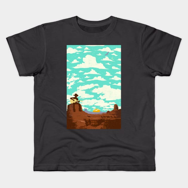 COUNTRY PLATEAU Kids T-Shirt by Showdeer